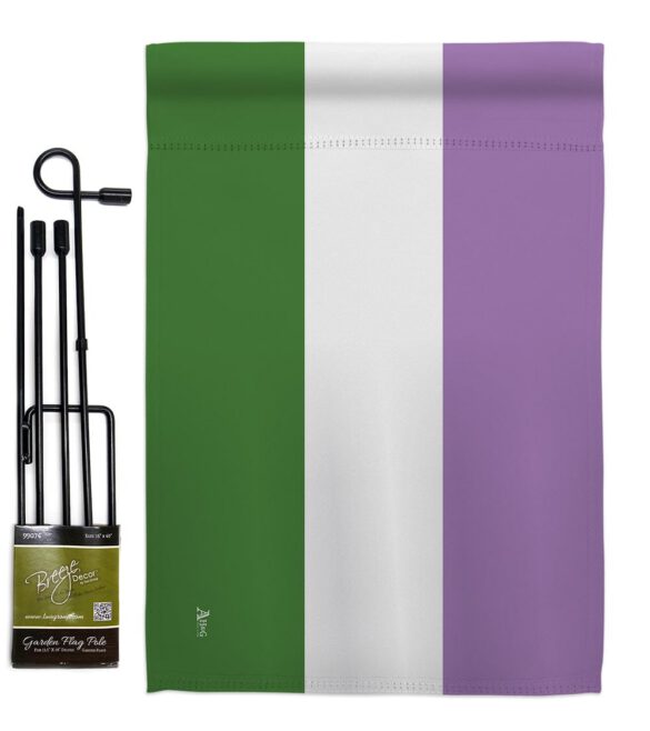 Genderqueer pride - Support Inspirational Vertical Impressions Decorative Flags HG148009 Made In USA - Image 4