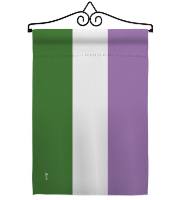 Genderqueer pride - Support Inspirational Vertical Impressions Decorative Flags HG148009 Made In USA - Image 7