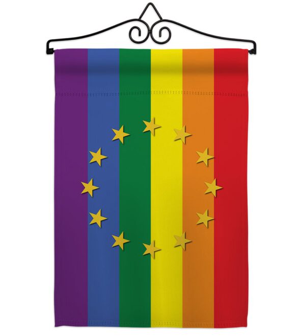 European Union Pride - Support Inspirational Vertical Impressions Decorative Flags HG148671 Made In USA - Image 7