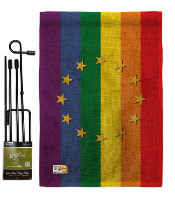 European Union Pride - Support Inspirational Vertical Impressions Decorative Flags HG148671 Made In USA - Image 12
