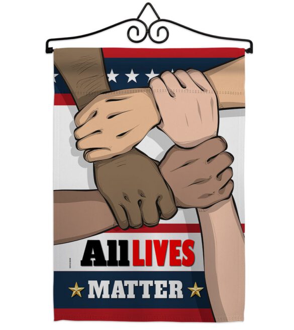 All Lives Matter - Support Inspirational Vertical Impressions Decorative Flags HG170016 Made In USA - Image 8