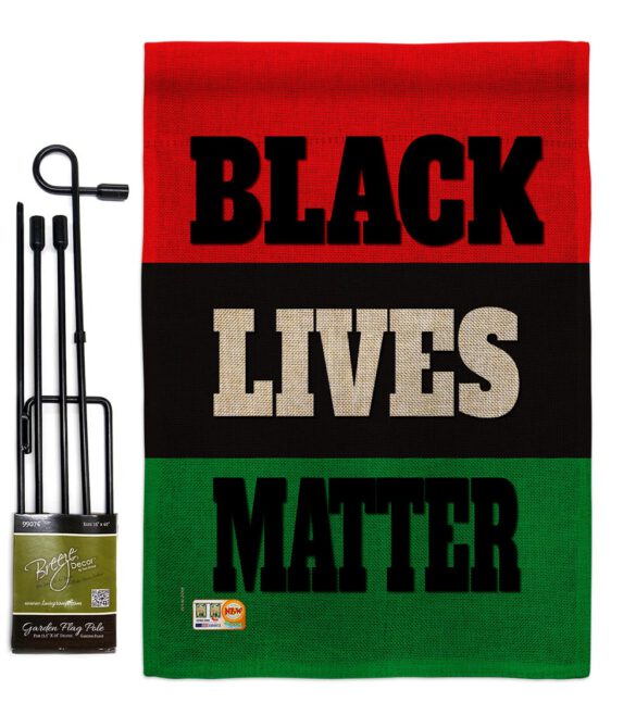 Black Lives Awareness - Support Inspirational Vertical Impressions Decorative Flags HG170020 Made In USA - Image 12