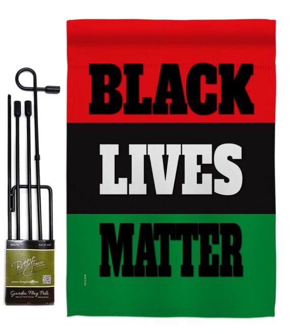 Black Lives Awareness - Support Inspirational Vertical Impressions Decorative Flags HG170020 Made In USA - Image 4