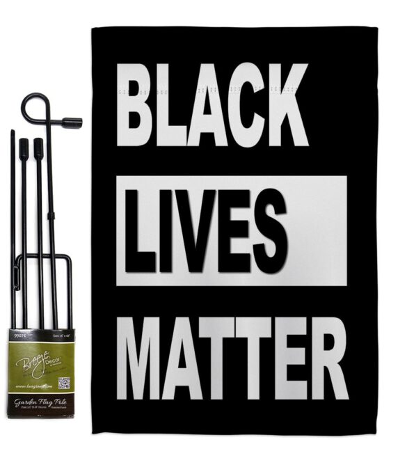 BLM Civil Rights - Support Inspirational Vertical Impressions Decorative Flags HG170051 Made In USA - Image 4
