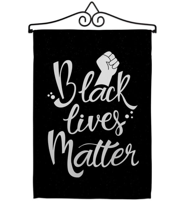 BLM Solidarity - Support Inspirational Vertical Impressions Decorative Flags HG170054 Made In USA - Image 7