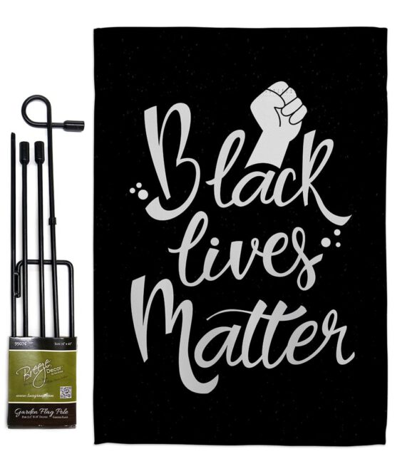 BLM Solidarity - Support Inspirational Vertical Impressions Decorative Flags HG170054 Made In USA - Image 4