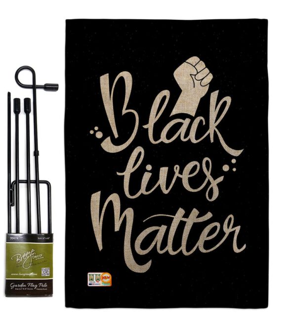 BLM Solidarity - Support Inspirational Vertical Impressions Decorative Flags HG170054 Made In USA - Image 12