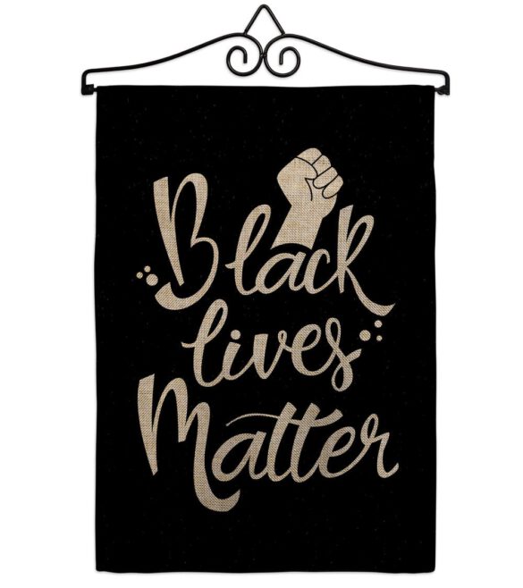 BLM Solidarity - Support Inspirational Vertical Impressions Decorative Flags HG170054 Made In USA - Image 13
