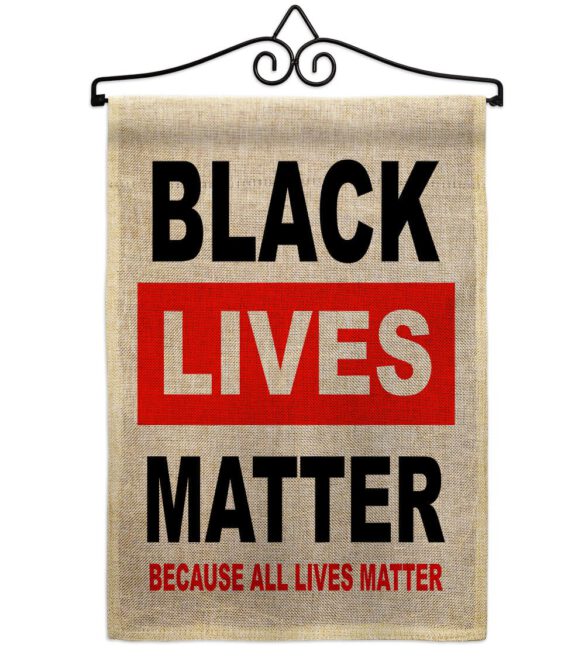 Because All Lives Matter - Support Inspirational Vertical Impressions Decorative Flags HG170058 Made In USA - Image 13