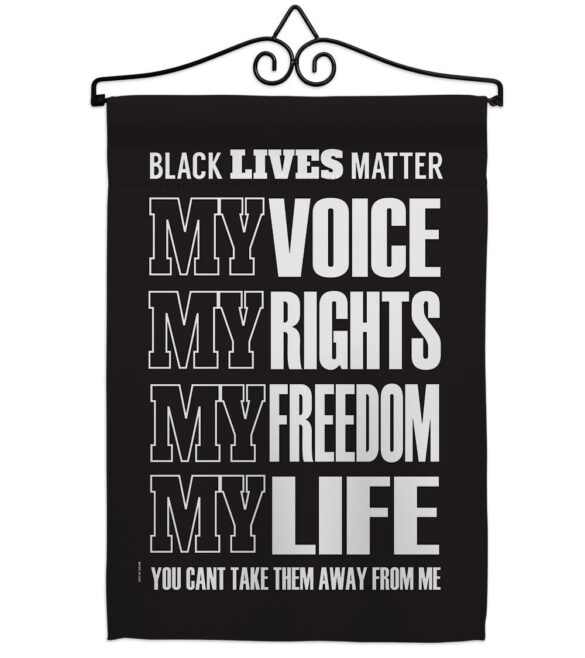 Black Lives Freedom - Support Inspirational Vertical Impressions Decorative Flags HG170061 Made In USA - Image 7