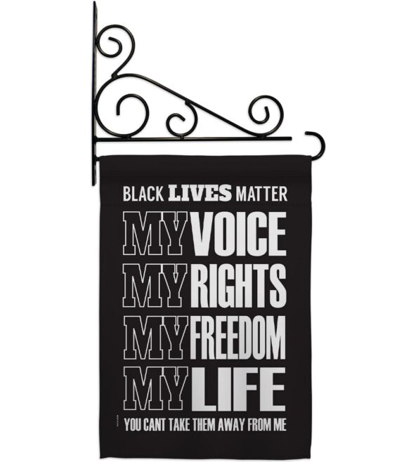 Black Lives Freedom - Support Inspirational Vertical Impressions Decorative Flags HG170061 Made In USA - Image 8