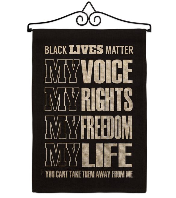 Black Lives Freedom - Support Inspirational Vertical Impressions Decorative Flags HG170061 Made In USA - Image 13