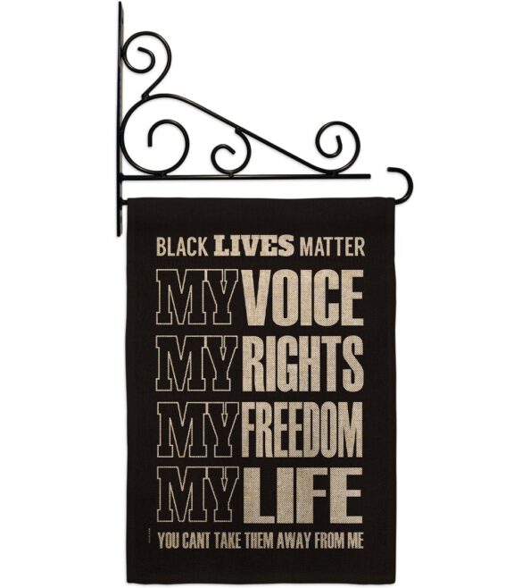 Black Lives Freedom - Support Inspirational Vertical Impressions Decorative Flags HG170061 Made In USA - Image 14