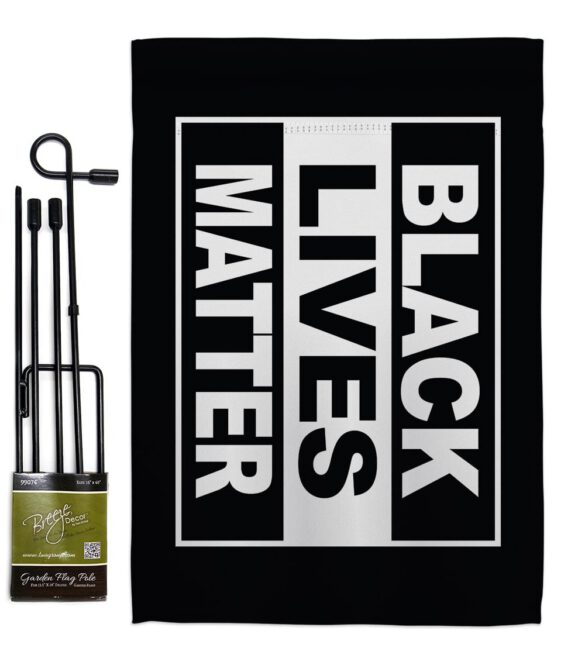 Black Lives Matter - Support Inspirational Vertical Impressions Decorative Flags HG170062 Made In USA - Image 4