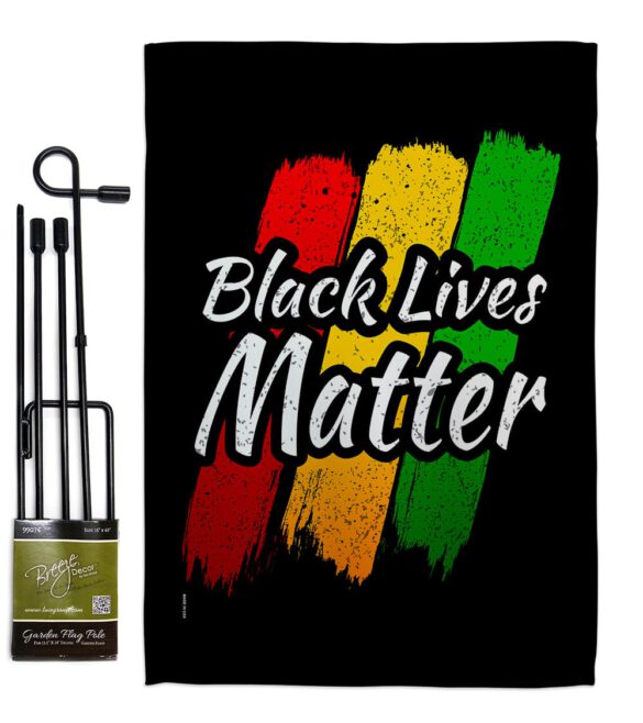Black Lives Awareness - Support Inspirational Vertical Impressions Decorative Flags HG170068 Made In USA - Image 2