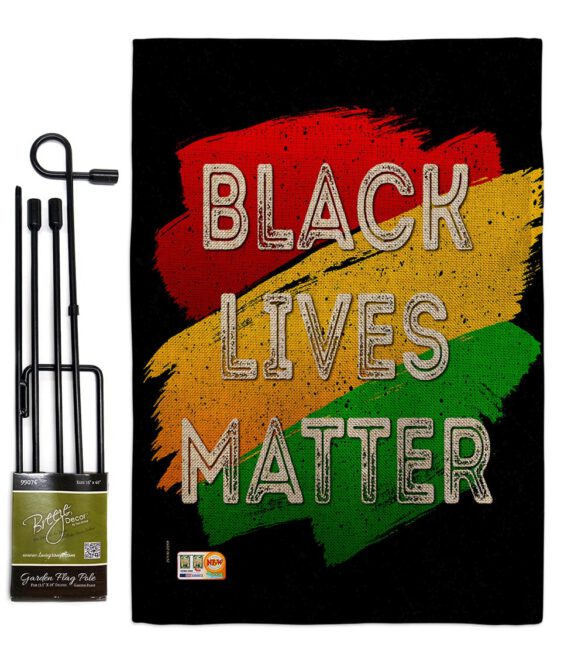 Black Lives Freedom - Support Inspirational Vertical Impressions Decorative Flags HG170071 Made In USA - Image 12