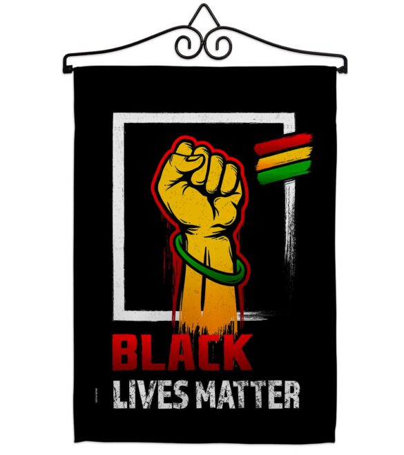 Black Matter Anti Racism - Support Inspirational Vertical Impressions Decorative Flags HG170073 Made In USA - Image 7