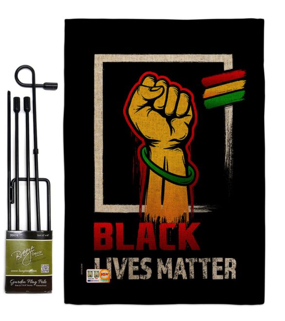 Black Matter Anti Racism - Support Inspirational Vertical Impressions Decorative Flags HG170073 Made In USA - Image 12