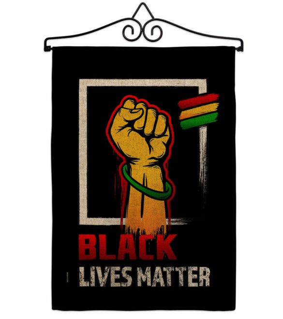 Black Matter Anti Racism - Support Inspirational Vertical Impressions Decorative Flags HG170073 Made In USA - Image 13