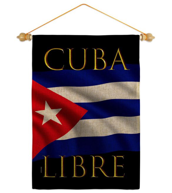 Cuba Libre - Support Inspirational Vertical Impressions Decorative Flags HG170217 Made In USA - Image 22
