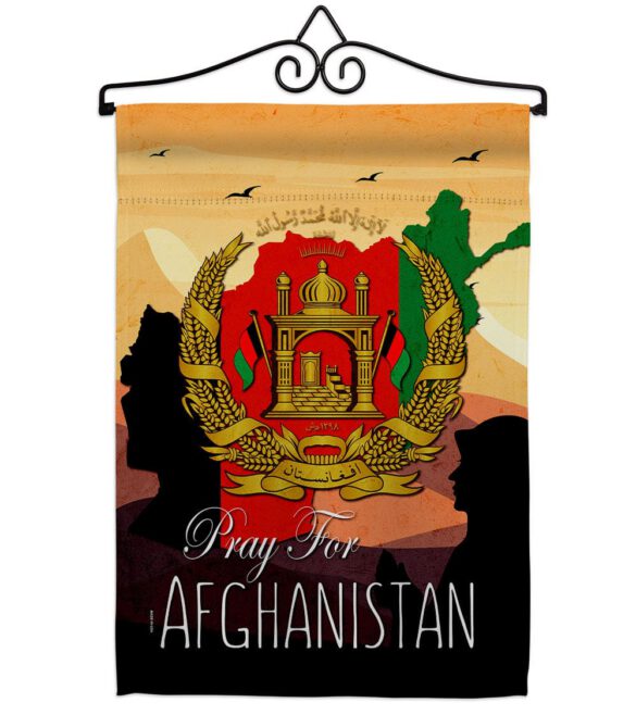 Afghanistan We Pray - Support Inspirational Vertical Impressions Decorative Flags HG170222 Made In USA - Image 8