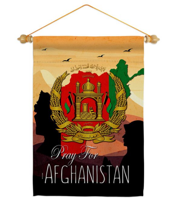 Afghanistan We Pray - Support Inspirational Vertical Impressions Decorative Flags HG170222 Made In USA - Image 11
