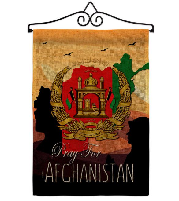 Afghanistan We Pray - Support Inspirational Vertical Impressions Decorative Flags HG170222 Made In USA - Image 20