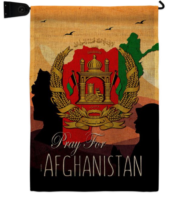 Afghanistan We Pray - Support Inspirational Vertical Impressions Decorative Flags HG170222 Made In USA - Image 22