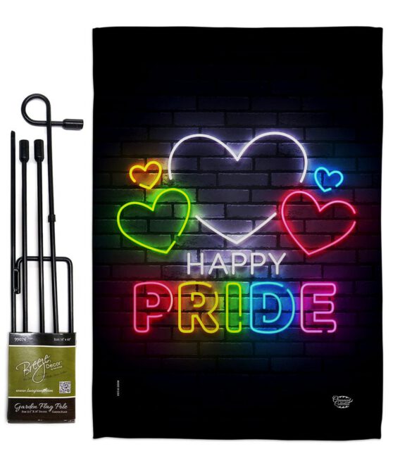 Happy Pride - Support Inspirational Vertical Impressions Decorative Flags HG192388 Made In USA - Image 4