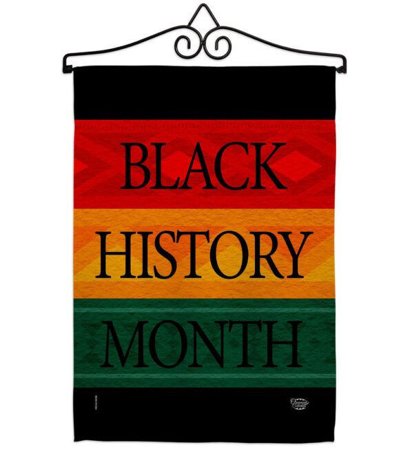 Black History Month Afro - Support Inspirational Vertical Impressions Decorative Flags HG192428 Made In USA - Image 7