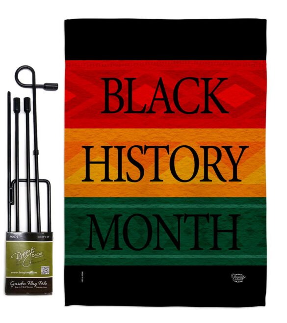 Black History Month Afro - Support Inspirational Vertical Impressions Decorative Flags HG192428 Made In USA - Image 4