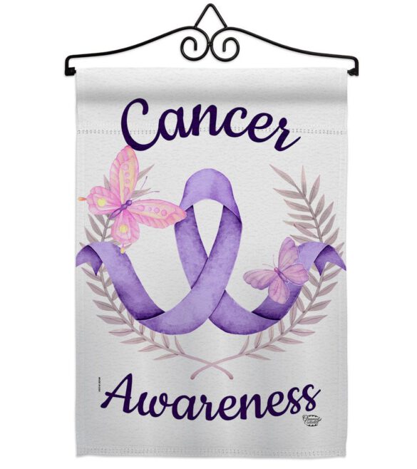 Cancer Awareness - Support Inspirational Vertical Impressions Decorative Flags HG192437 Made In USA - Image 7
