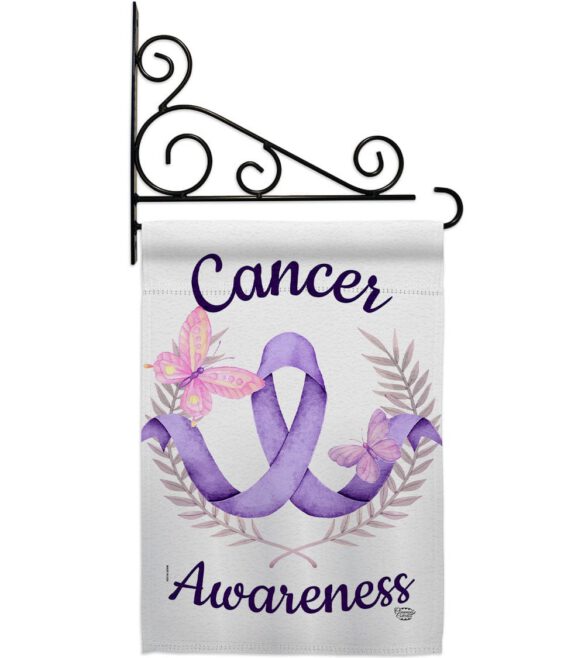 Cancer Awareness - Support Inspirational Vertical Impressions Decorative Flags HG192437 Made In USA - Image 8