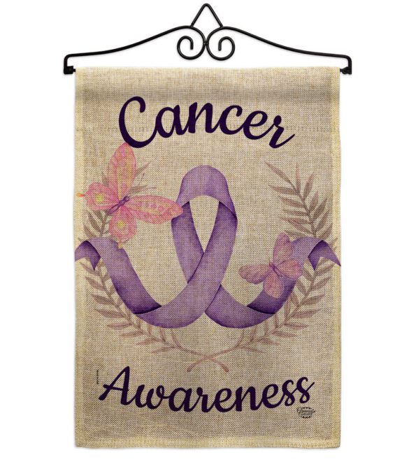 Cancer Awareness - Support Inspirational Vertical Impressions Decorative Flags HG192437 Made In USA - Image 17