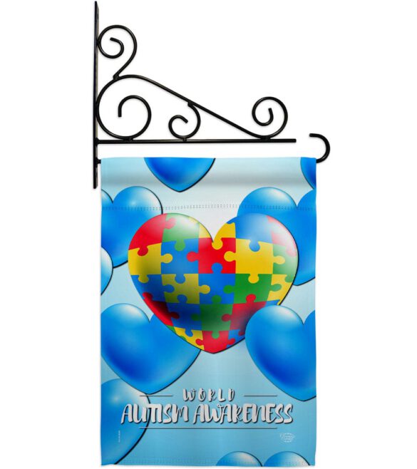 Heart Autism - Support Inspirational Vertical Impressions Decorative Flags HG192533 Made In USA - Image 8