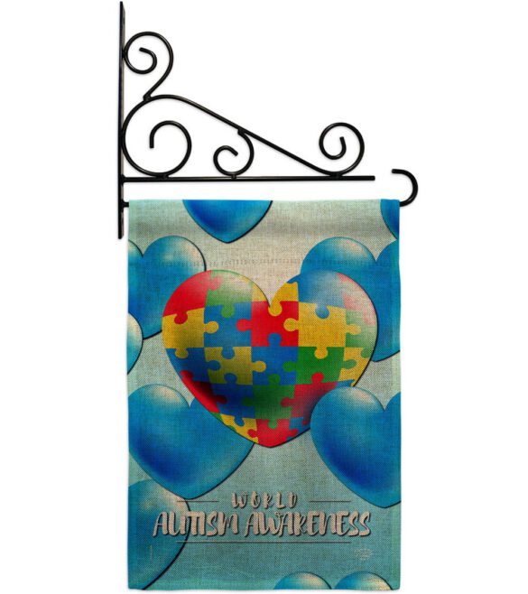 Heart Autism - Support Inspirational Vertical Impressions Decorative Flags HG192533 Made In USA - Image 18