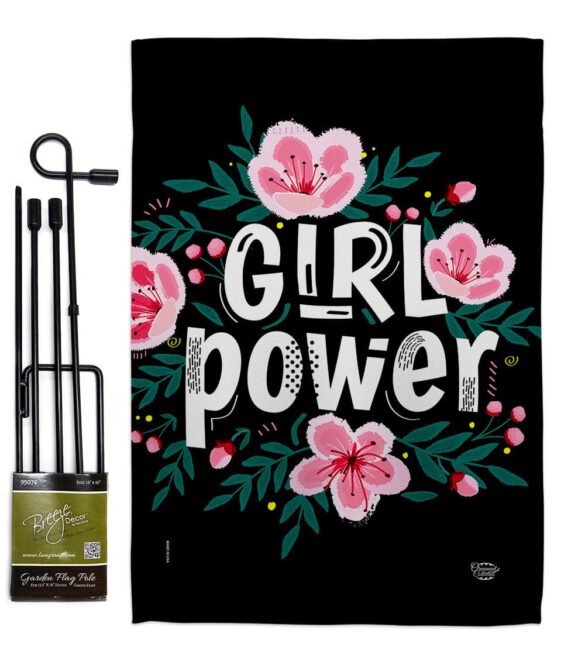 Girl Power - Support Inspirational Vertical Impressions Decorative Flags HG192606 Made In USA - Image 4