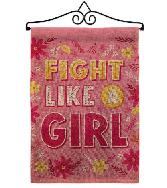 Fight Like Girl - Support Inspirational Vertical Impressions Decorative Flags HG192627 Made In USA - Image 17