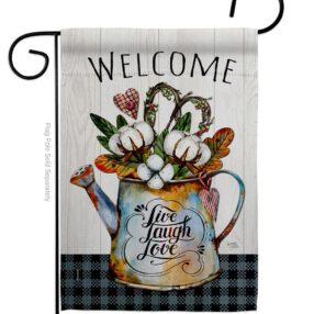 Cotton Bouquet - Sweet Home Inspirational Vertical Impressions Decorative Flags HG100079 Made In USA