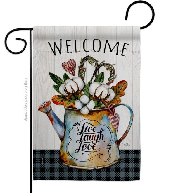Cotton Bouquet - Sweet Home Inspirational Vertical Impressions Decorative Flags HG100079 Made In USA