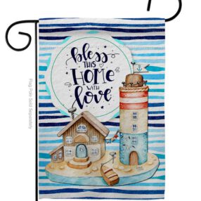 Bless Home Love - Sweet Home Inspirational Vertical Impressions Decorative Flags HG100083 Made In USA