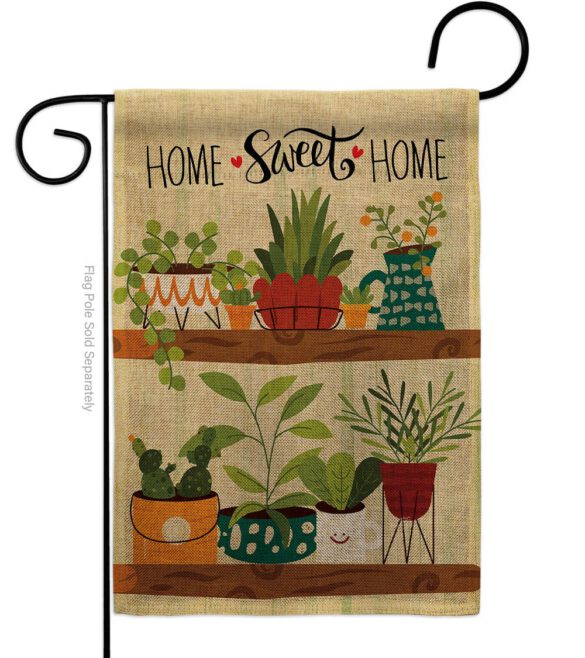 Group Plants - Sweet Home Inspirational Vertical Impressions Decorative Flags HG100086 Made In USA - Image 11