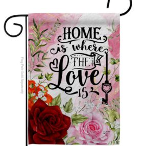 Home Love Is - Sweet Home Inspirational Vertical Impressions Decorative Flags HG130385 Made In USA