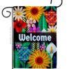 Colorful Floral - Sweet Home Inspirational Vertical Impressions Decorative Flags HG137515 Made In USA