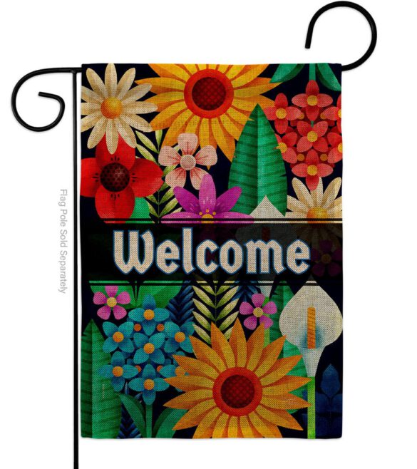 Colorful Floral - Sweet Home Inspirational Vertical Impressions Decorative Flags HG137515 Made In USA - Image 11