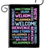 Best Welcome - Sweet Home Inspirational Vertical Impressions Decorative Flags HG137600 Made In USA