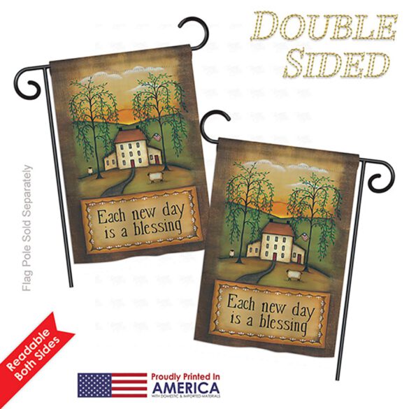 Each New Day - Sweet Home Inspirational Vertical Impressions Decorative Flags HG100072 Printed In USA - Image 4