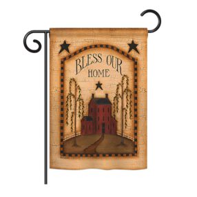 Classic Bless Our Home - Sweet Home Inspirational Vertical Impressions Decorative Flags HG100073 Printed In USA