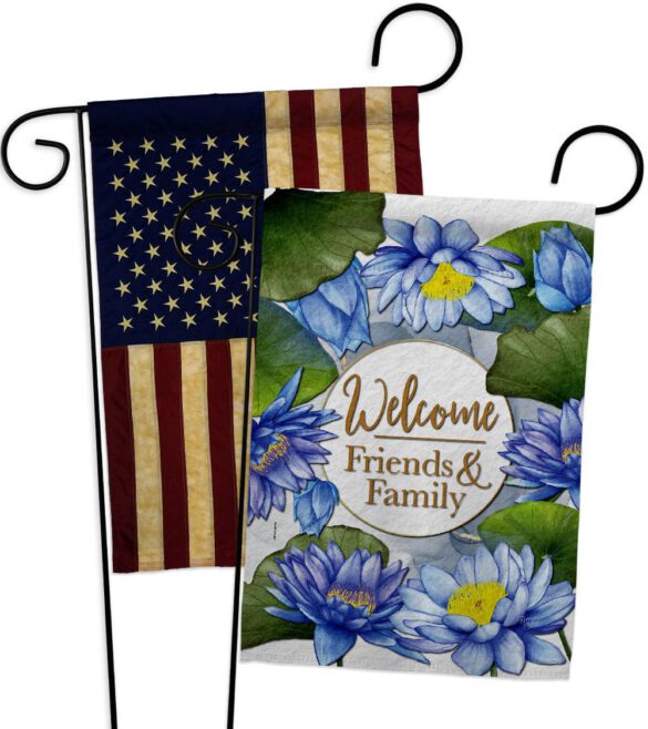 Blue Lotus - Sweet Home Inspirational Vertical Impressions Decorative Flags HG120250 Made In USA - Image 7