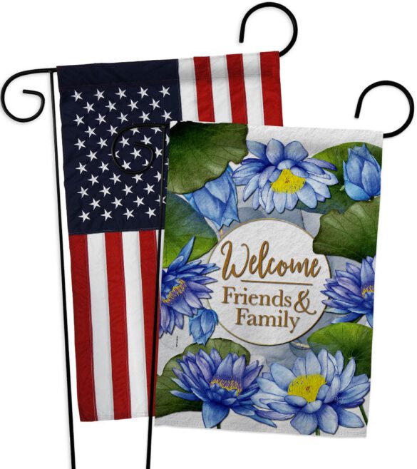 Blue Lotus - Sweet Home Inspirational Vertical Impressions Decorative Flags HG120250 Made In USA - Image 9